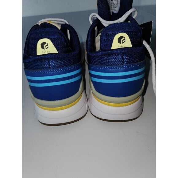 FitVille Mens Scride Core Blue Walking Shoes Size 8W / 6.5 Mens New